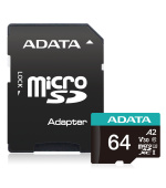 ADATA V30S/micro SDXC/64GB/UHS-I U3 / Class 10/+ Adaptér