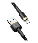 Baseus datový kabel Cafule USB/Lightning 3m 2A černo-zlatý