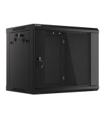 LANBERG RACK CABINET 19” WALL-MOUNT 9U/600X450 (FLAT PACK) V2 BLACK