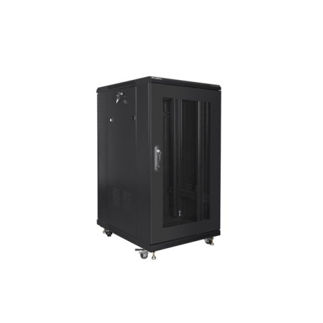 LANBERG Volně stojící skříň 19" 22U/600x800 černá (RAL9004)   (v rozloženém stavu)
