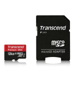 Transcend 128GB microSDXC UHS-I 400x Premium (Class 10) paměťová karta (s adaptérem)