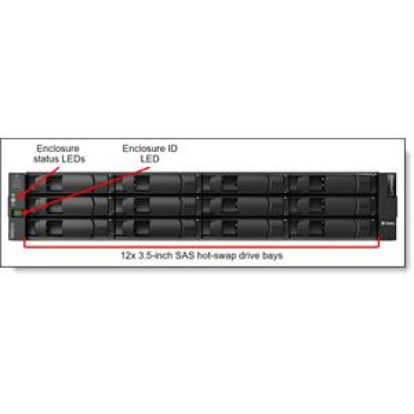 Lenovo ThinkSystem DE2000H (16GB Cache) HIC less Hybrid Flash Array 2U12 LFF V2