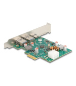 Delock PCI Express x1 karta na 1 x externí zásuvku USB Type-C™, PD, 30 W + 2 x externí zásuvky USB Typ-A, USB 5 Gbps