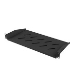 Lanberg 19" PEVNÁ POLICE 1U/483X220MM MAX. NOSNOST DO 25 KG ČERNÁ