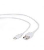 Kabel CABLEXPERT USB 2.0 Lightning (IP5 a vyšší) nabíjecí a synchronizační kabel, 2m, bílý