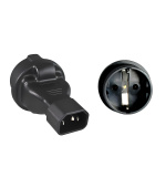 PremiumCord Adaptér IEC C14 M - SCHUKO CEE 7/3 F