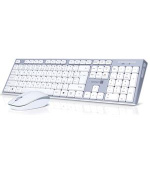 CONNECT IT Combo bezdrátová klávesnice + myš, 2,4GHz, USB, CZ + SK layout, šedo-bílá