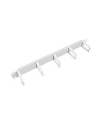 LANBERG 19" CABLE MANAGEMENT PANEL WITH 5 PLASTIC HOLDERS 1U - TYPE B GREY