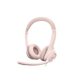 Logitech náhlavní souprava Headset H390, růžová