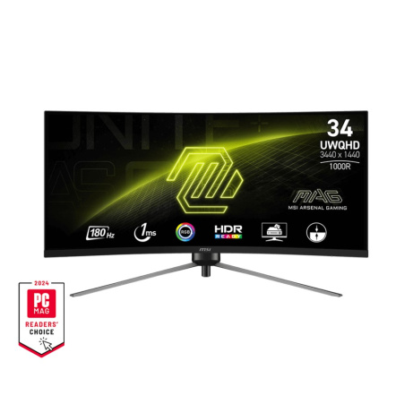 MSI MAG/345CQR/34"/VA/wQHD/180Hz/1ms/Černá/3R