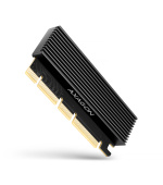 AXAGON PCEM2-XS, PCIe x16 - M.2 NVMe M-key slot adaptér, kryt s chladičem pro pasivní chlazení