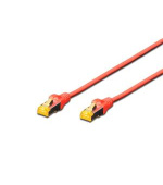Digitus CAT 6A S-FTP patch cable, Cu, LSZH AWG 26/7, length 0.25 m, color red