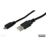 PremiumCord Kabel micro USB 2.0, A-B 0,75m  kabel navržený pro rychlé nabíjení
