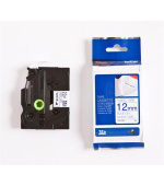 Brother - TZe-FA3, bílá / modrá (12mm, zažehlovací páska)