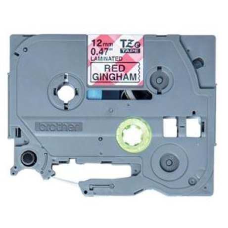 Brother - TZe-MPRG31 páska s červenými kachličkami / černá (12mm, 4m)