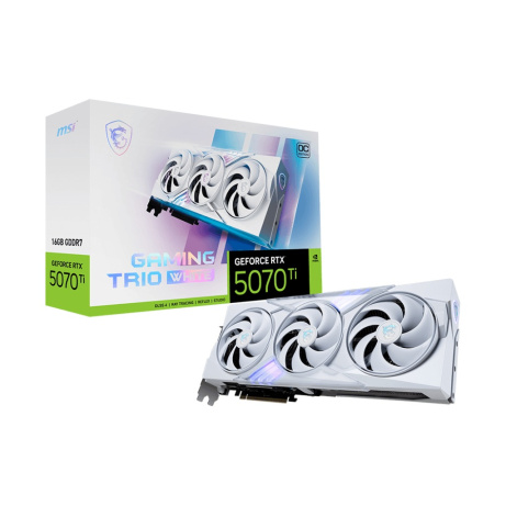 MSI GeForce RTX 5070 Ti TRIO WHITE/Gaming/OC/16GB/GDDR7