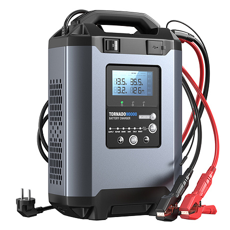 TOPDON Nabíječka autobaterie Tornado 90000/Příkon 1600W max/20-2800Ah/Pro 12V a 24V/5-90A/11-31V