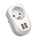 PremiumCord USB nabíjecí adaptér 230V 2xUSB 5V maximální proud 3,4A