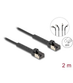 Delock Síťový kabel s rozhraním RJ45 Slim, Cat.6A, U/FTP, ohebný, černý, 2 m