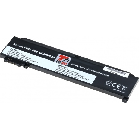 Baterie T6 Power pro Lenovo ThinkPad T460s, T470s, 2065mAh, 24Wh, 3cell, Li-Pol