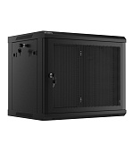 LANBERG 19" RACKOVÁ SKŘÍŇ PRO MONTÁŽ NA STĚNU 9U/600X450 S PERFOROVANÝMI DVEŘMI ČERNÁ
