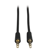 Audio kabel pro mikrofony, reproduktory a sluchátka stereo 3.5mm jack (Samec/Samec), 1.83m