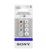 SONY náhradní silik. koncovky do sluchátek, bílé