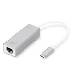 Digitus USB Typ C 3.0 Gigabit Ethernet Adapter, 10/100/1000 Mbps Chipset: RTL8153