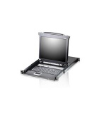 ATEN CL5708M-ATA-AG SINGLE RAIL 8P PS/2-USB LCDKVMP 17INCH W/LED LIGHT/USA KB/EU