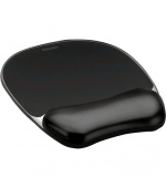 Fellowes podložka pod myš a zápěstí CRYSTAL gelová černá