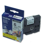 Brother - TZe-211, bílá / černá (6mm, laminovaná)