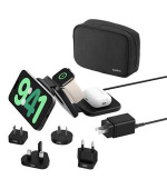 Belkin BOOST CHARGE™ PRO Qi2 3v1 Bezdrátová skládací cestovní podložka pro iPhone/Apple Watch/AirPods, černá + adaptéry