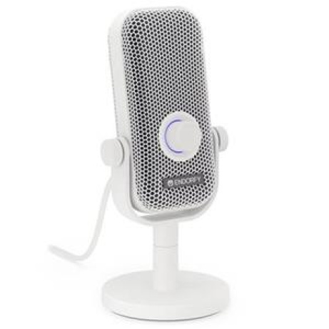 Endorfy Solum Voice S Onyx Mikrofon, drátový, stojánek, pop-up filtr, RGB podsvícení, 3,5mm jack, USB-C, red. na USB-A, bílá
