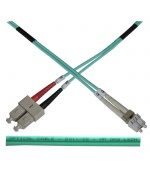 Optický patch kabel duplex LC-SC 50/125 MM 2m OM3