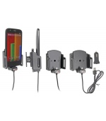 Brodit držák do auta nastavitelný s microUSB a nabíjením z cig. zapalovače/USB š.62-77 mm, tl. 6-10