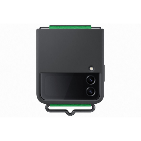 Samsung Silikonový kryt s poutkem Z Flip4 Black
