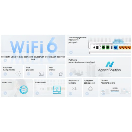 TP-Link EX820v - AX6000 Dual-Band Wi-Fi 6 VoIP Router (1x 2,5G WAN 1x2,5GLAN 3xGLAN)