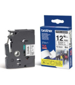 Brother - TZe-S231 bílá / černá (12mm,lamin.,extr. adhez.)