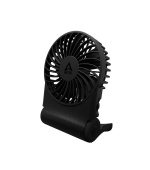 ARCTIC Summair 2Go (Black) - Rechargeable Pocket Fan with Stand (74 hours of battery life and variab