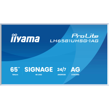 65" iiyama LH6581UHSG-1AG:VA, 4K UHD,frame