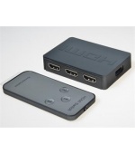 PremiumCord HDMI switch 3:1 plastový,dálkové ovl.