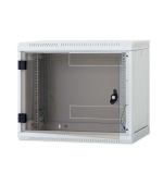 Nástěnný rack RUA 9U/500mm odn.boč+skl.dv.