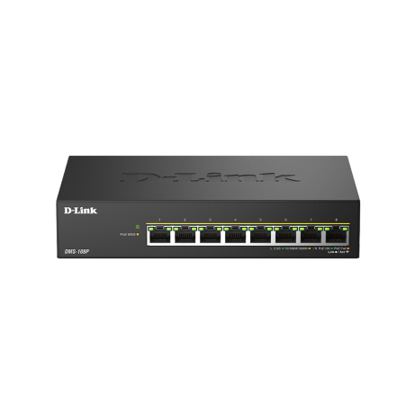 D-Link DMS-108P/E, 8x 2.5G PoE, Unmanaged Switch, Metal