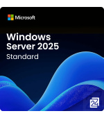 Win Svr Std 2025 64Bit ENG 1pk OEM DVD 24 Core