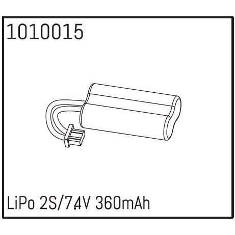 AB240174 (1010015) - LiPo 2S/7.4V 360mAh