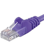 PremiumCord Patch kabel UTP RJ45-RJ45 CAT6 1m fialová