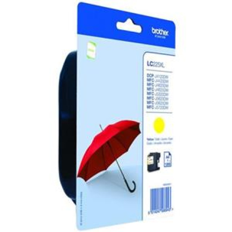 Brother LC-225XLY (inkoust yellow, 1 200 str.@ 5% draft)