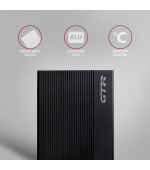 AXAGON EE35-GTR, USB-C 5Gbps - SATA 6G 3.5" RIBBED box, černý