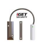 iGET SECURITY EP21 - Bezdrátový magnetický senzor pro železné dveře/okna/vrata pro alarm iGET SECURITY M5, dosah 1km