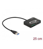 Delock Čtečka karet na paměťové karty XQD / SD / Micro SD + port USB Typu-A